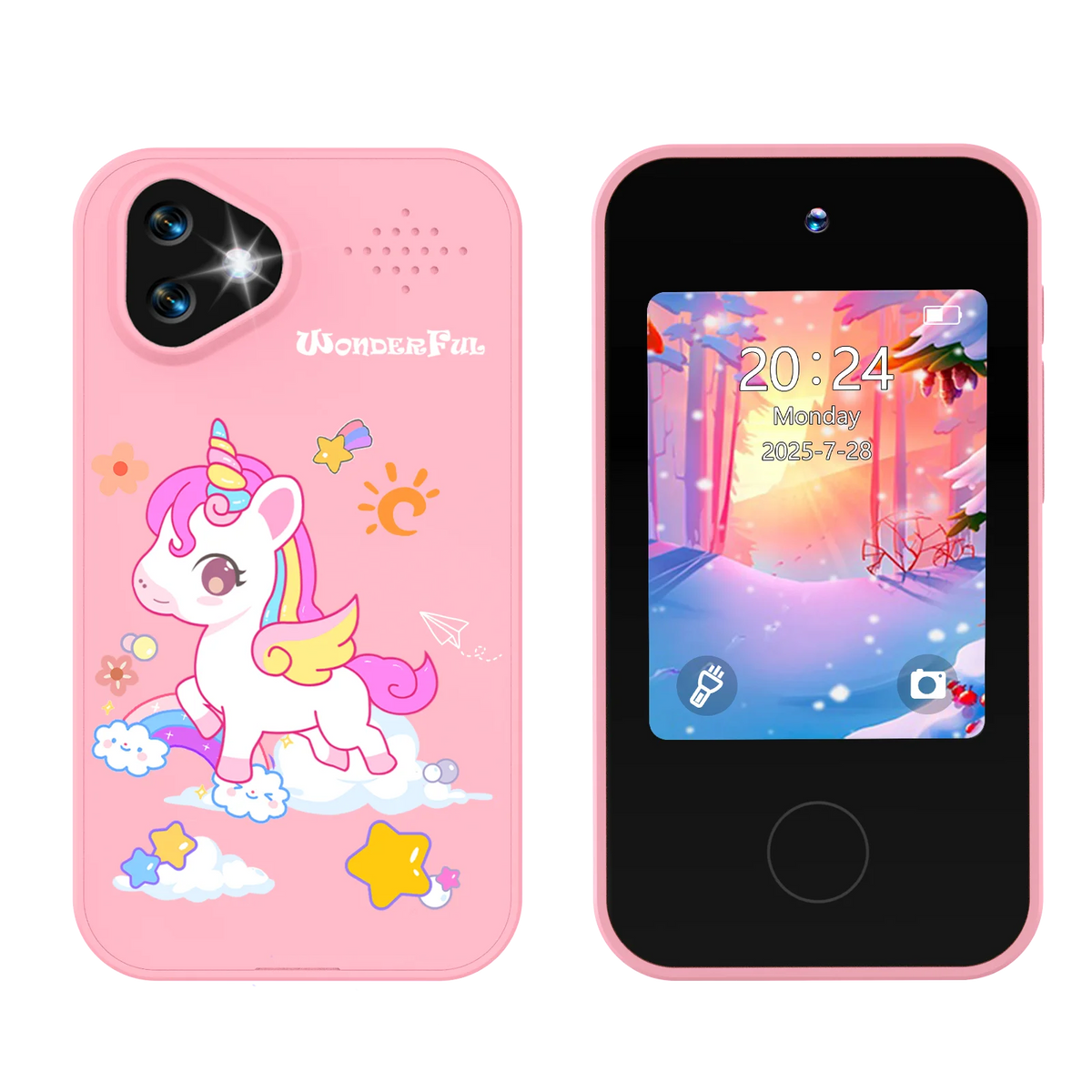 Kids Smart Phone Toy with Dual Cameras and Educational Games