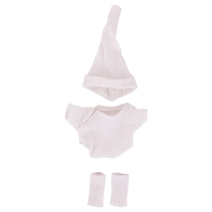 Fashion Doll Outfit Set with Hat, Jumpsuit, and Socks