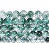 Natural Green Peridot Quartz Round Beads Strand