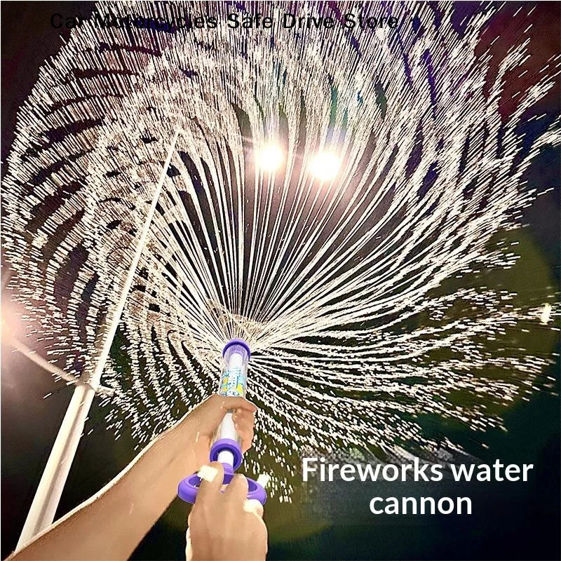 Firework Water Blaster Toy with Pull-Back Spray Action