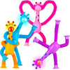 LED Giraffe Pop Tube Fidget Toys with Suction Cups (Set of 4)