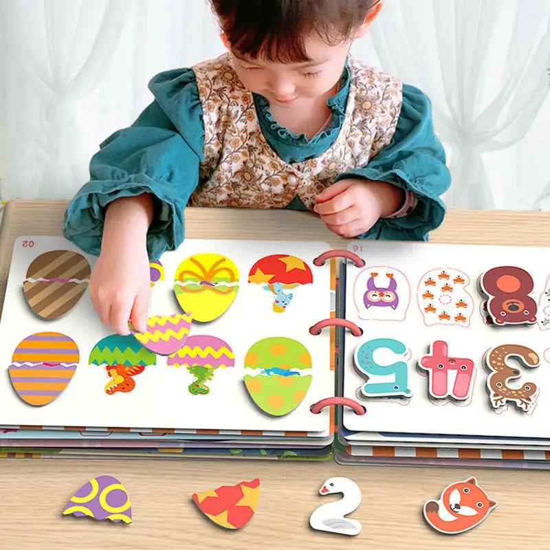 Montessori Quiet Book for Toddlers - Interactive Learning Busy Book