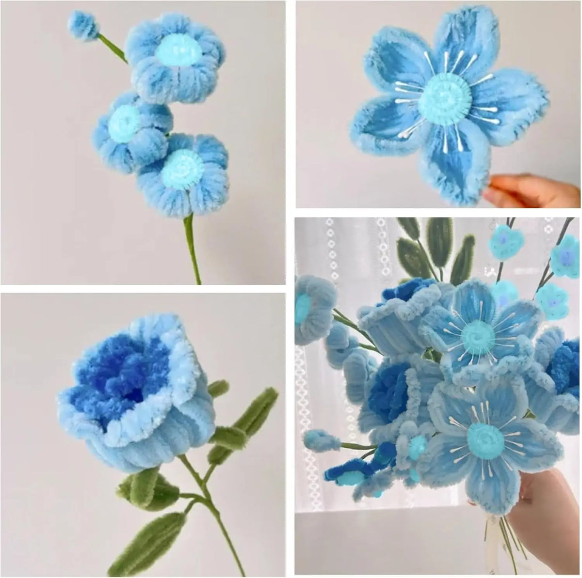 472-Piece Chenille Stem Craft Kit with Floral Wire & Gardening Tape