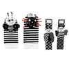 Black and White Sensory Wrist Rattles and Foot Finders for Newborns