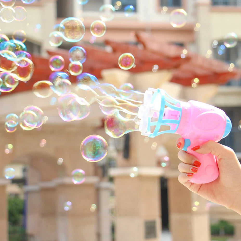 2-in-1 Automatic Bubble Machine for Kids – Indoor & Outdoor Party Toy