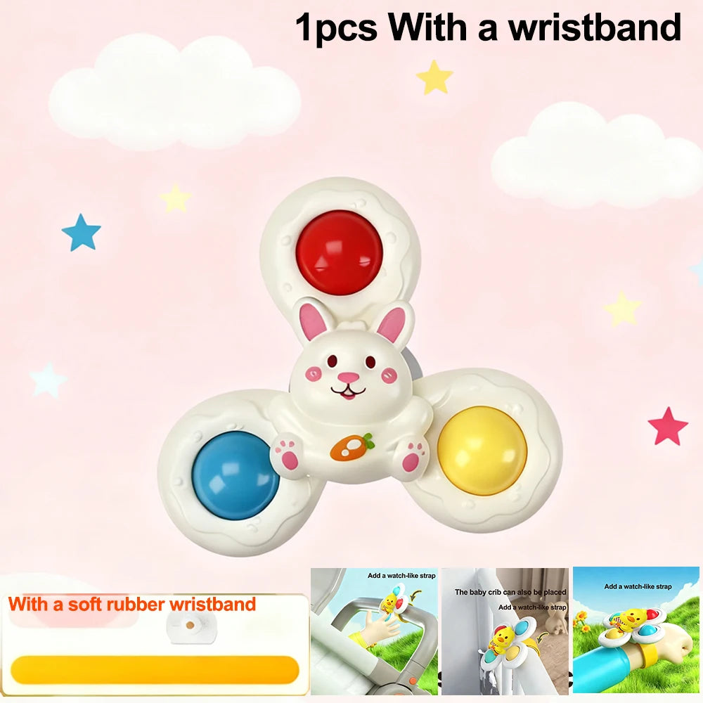 Suction Cup Spinner Toy for Baby Bath & Play
