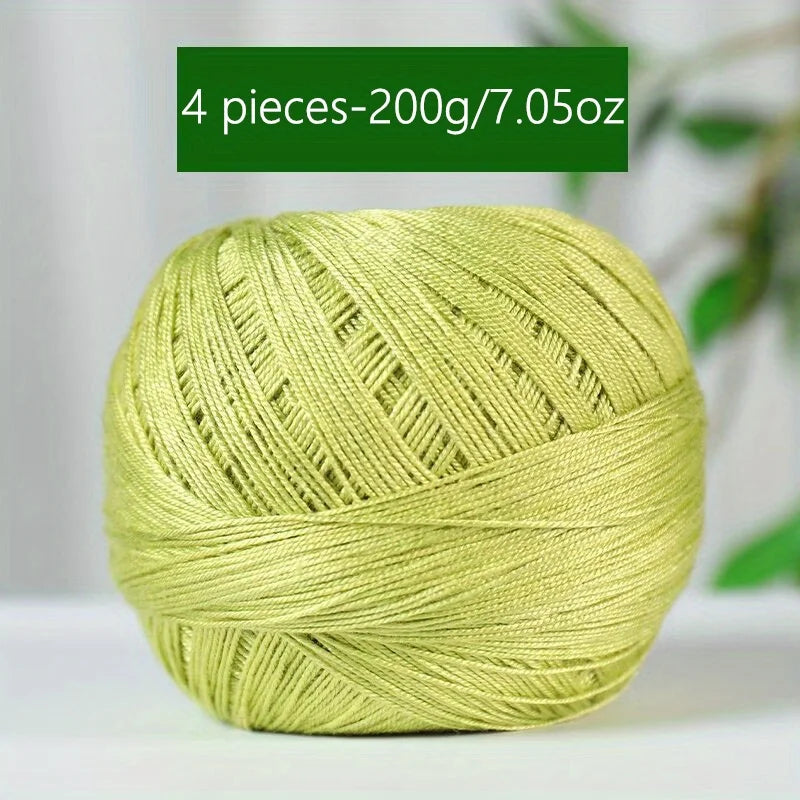 Mercerized Cotton Lace Yarn – Soft, Smooth & Ideal for Summer Knitting