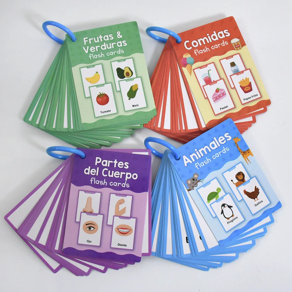 Spanish Vocabulary Learning Flashcards for Kids