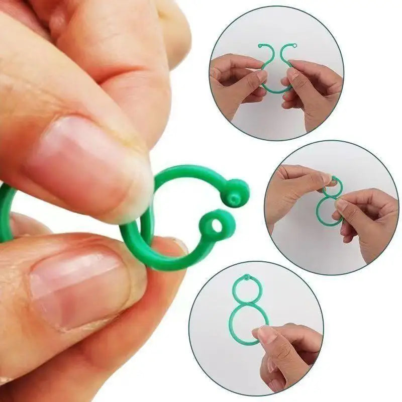 Garden Plant Support Clips (100-Pack)