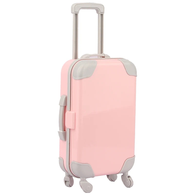 Colorful Doll Travel Suitcase Set for 18-Inch Dolls
