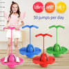 A set of colorful bouncing balls and pink, red, and green trainers for jumps per day exercise.