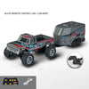An alloy remote control car and car body set featuring a truck model and a remote control transmitter.