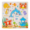 Toddler Wooden Puzzle Set - Animal, Traffic & Fruit Theme - Montessori Learning Toy