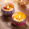 Dried Flower Aromatherapy Candle with Essential Oil