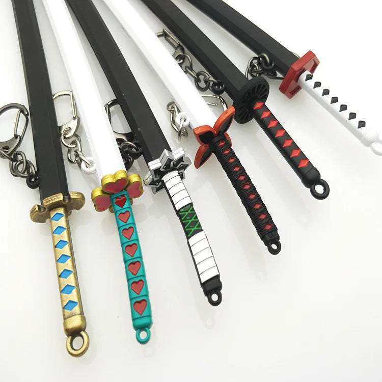 Metal Demon Slayer Katana Replica – Tanjiro Inspired Mini Samurai Sword