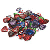 A variety pack of guitar picks in various colors and thicknesses, including 1.20mm and 1.60mm options.