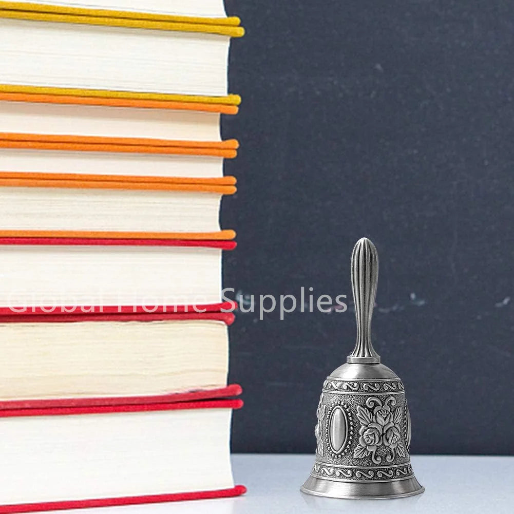 Classic Metal Hand Bell with Comfort Grip Handle