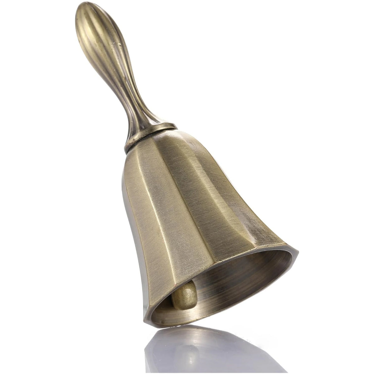 Classic Metal Hand Bell with Comfort Grip Handle