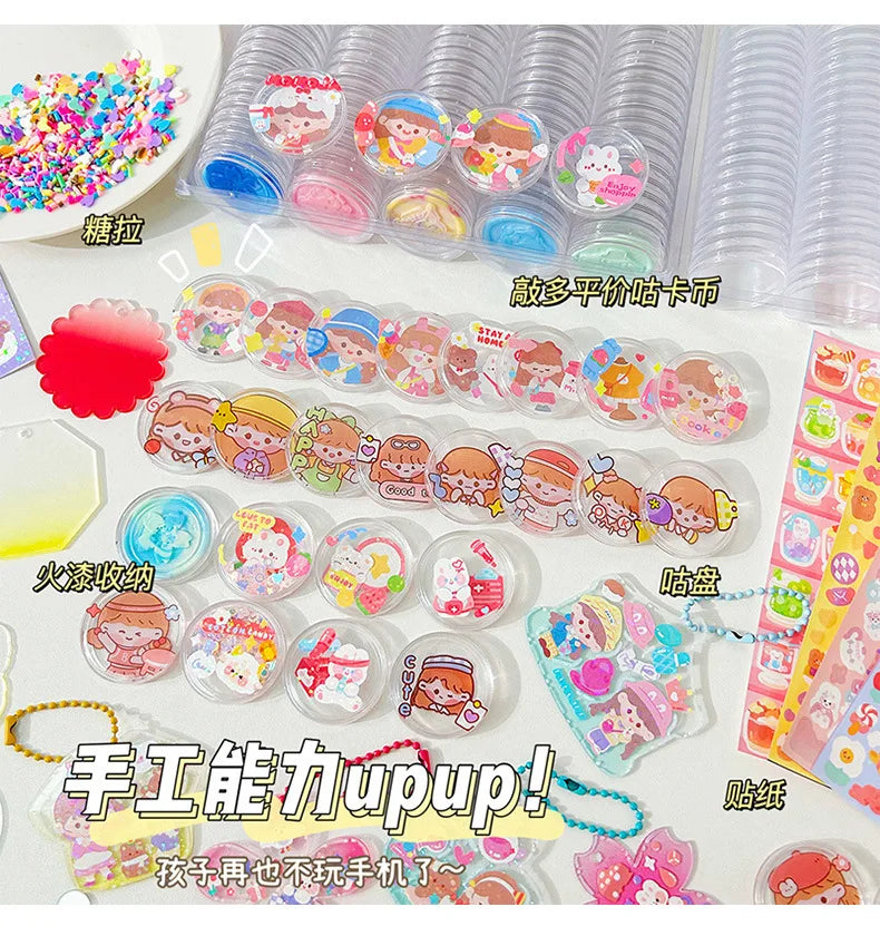 Cute DIY Goo Card Sticker Set for Kids