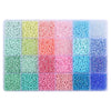 5200+ Glass Rice Beads in 24 Colors for DIY Jewelry Making