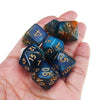 Multicolor Polyhedral Dice Set for RPG and Board Games