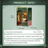 Owl Bookstore Miniature Book Nook DIY Kit with LED Lighting