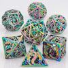 Hollow Metal Polyhedral Dragon Dice Set