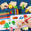 Montessori Wooden Drawing Stencils Set for Kids - 20pc Creative Painting Templates