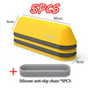 Five silicone anti-slip chains used as a sensory training toy set for kids