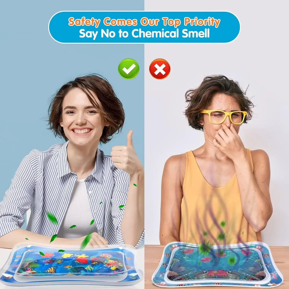 Inflatable Water Play Mat for Babies and Toddlers