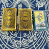 Gold Foil Waterproof Tarot Card Deck with Guidebook