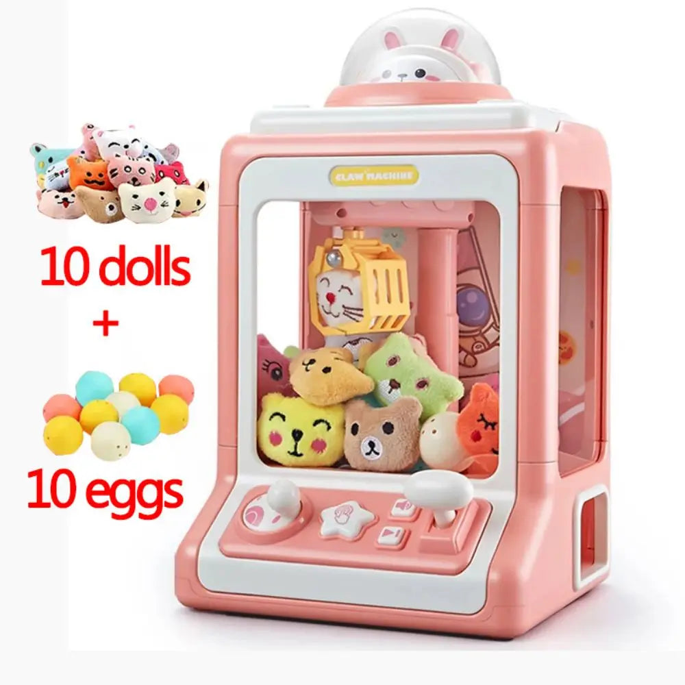 Mini Claw Machine Toy with Lights and Music for Kids
