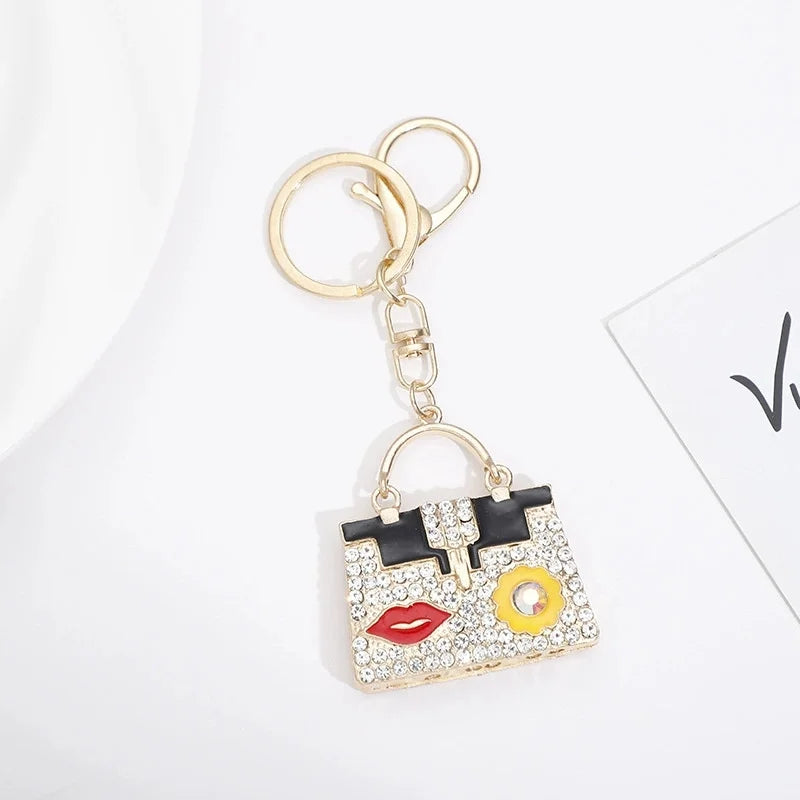 Crystal Rhinestone Handbag Keychain