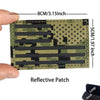 Reflective American Flag Tactical Patch with Glow-in-the-Dark Detail