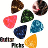 Zinc Alloy Guitar Capo with 5 Celluloid Picks — Fits Acoustic, Electric, Classical, and Ukulele