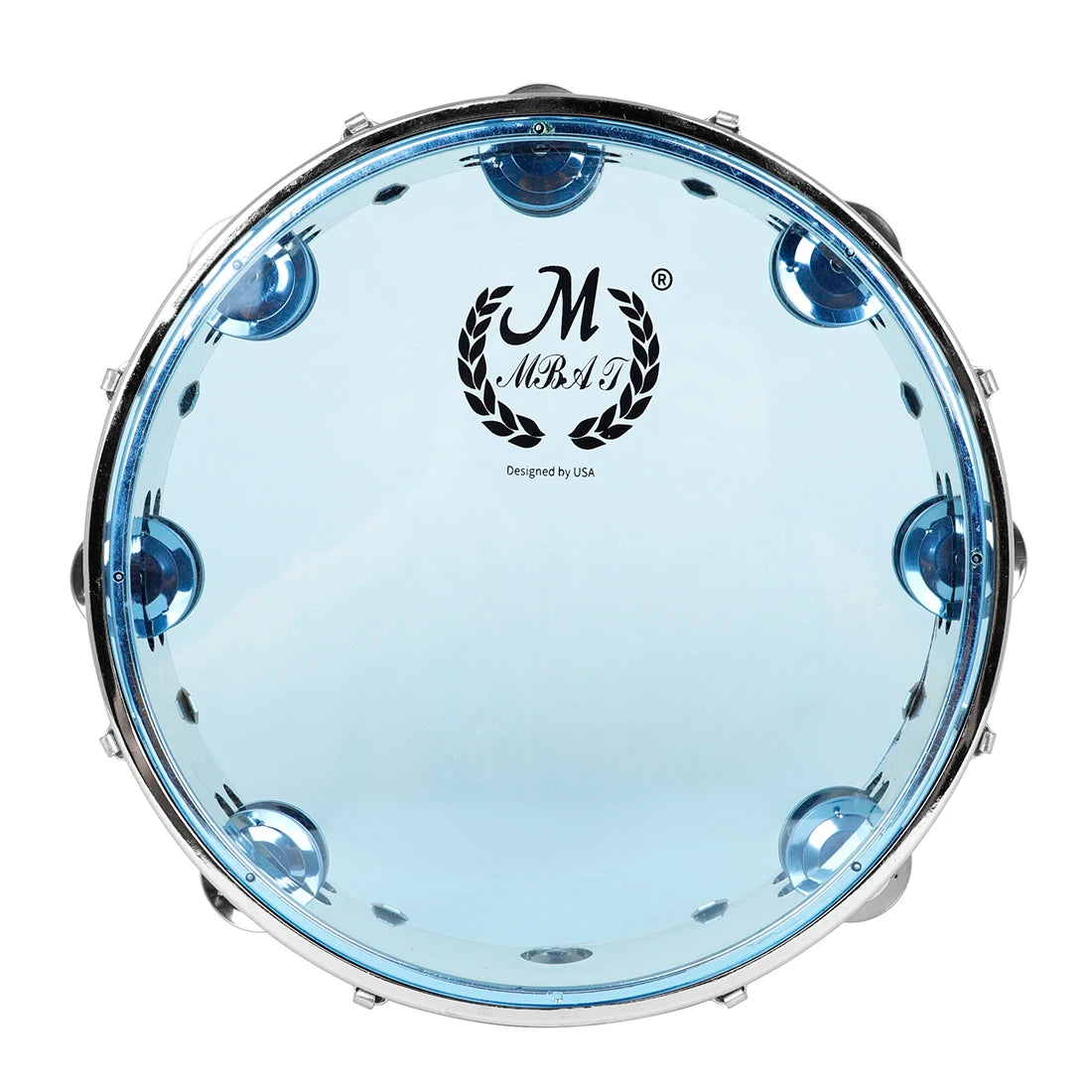 Self-Tuning Double Row Tambourine with Stainless Steel Rings