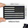 Reflective American Flag Tactical Patch with Glow-in-the-Dark Detail