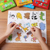 Montessori Wooden Animal Puzzle Set with Storage Box