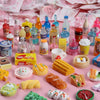 Miniature Resin Drink Bottle Figurines for Dollhouses & Dioramas