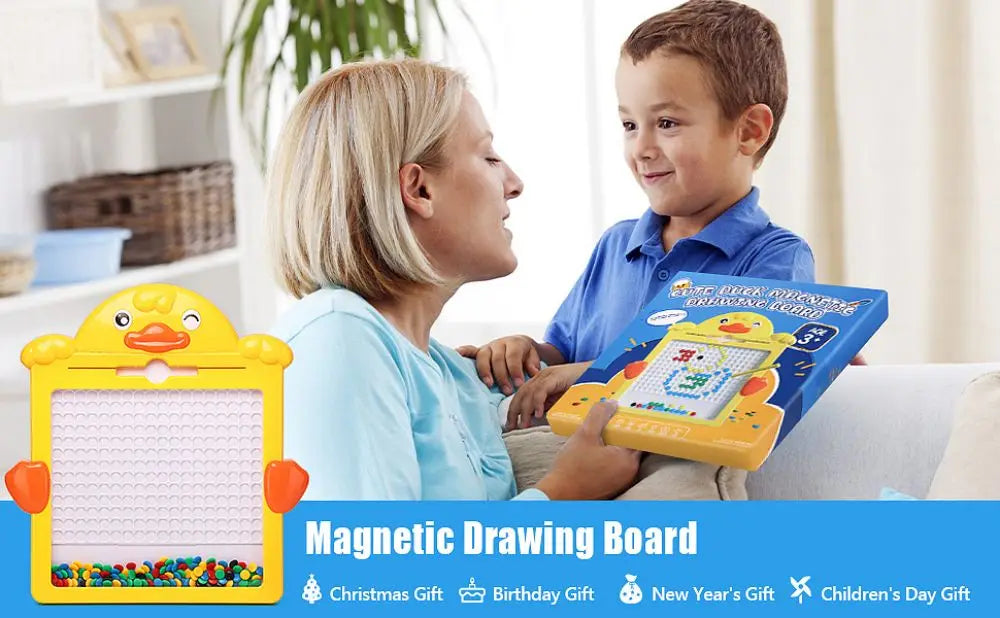 Magnetic Drawing Board for Kids – Reusable Doodle Pad with Chunky Pen