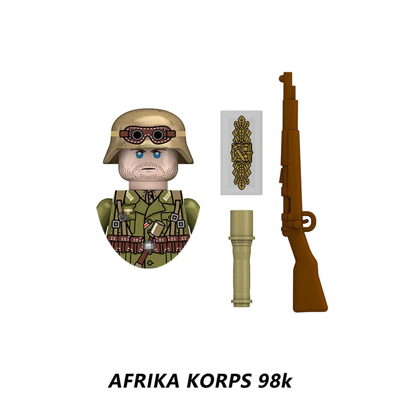 Mini Military Soldier Building Block Figures - Camouflage Airman Sets