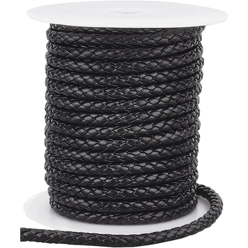 Braided PU Leather Cord for Jewelry Making and DIY Crafts
