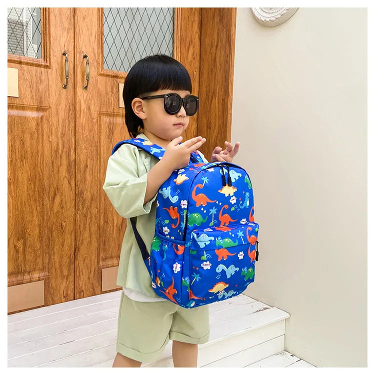 Dinosaur Print Kids Backpack for Kindergarten & School