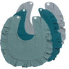 Soft Muslin Cotton Baby Bibs (3-Pack) with Snap Closure