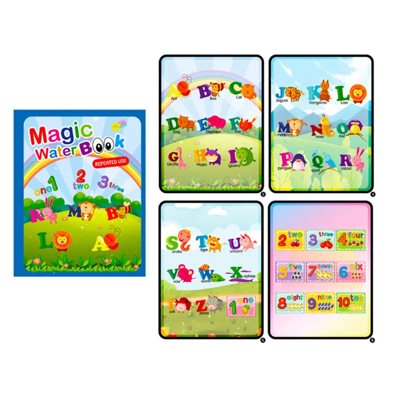 Reusable Water Coloring Book for Kids – Magic Drawing Pad