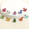 Colorful Resin Duck Figurine Set for Garden & Aquarium Decor