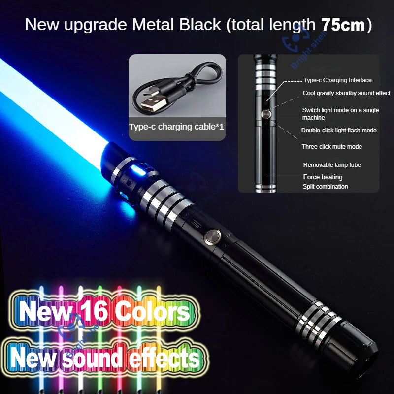 RGB Color-Changing Lightsaber with Sound Effects