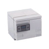 A white building block treasure chest set with a digital display and coin compartments.
