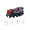 Wooden Train Set with Racing Track for Kids