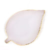 A luxury resin nail art palette with a soft pink translucent surface and gold trim.